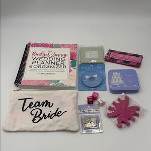Bundle Team Bride Wedding Planner and Accessories Set